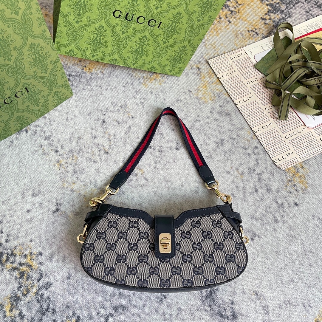 Gucci GG 786015 Moon side Women Shoulder Bags Size 24*12*5cm