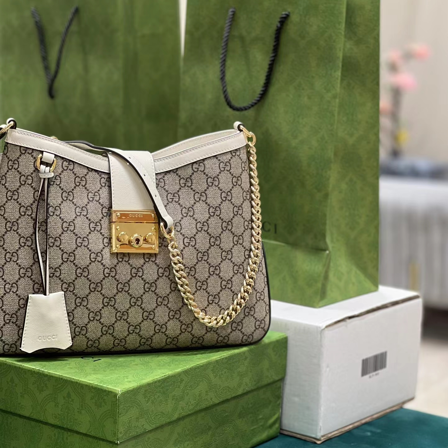 Gucci GG Ophidia GG Women Shoulder Bags Size 32.5*24*5.5cm