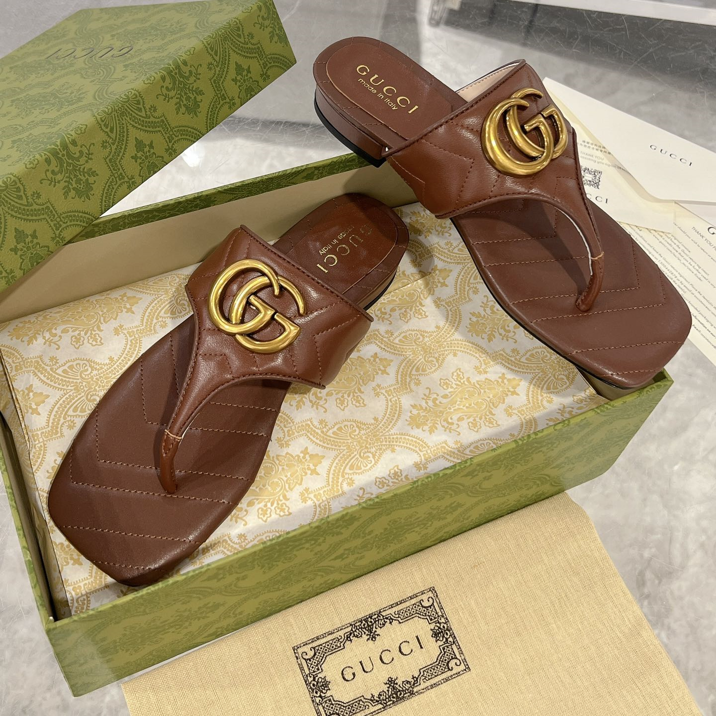 Gucci GG Marmont Slippers Size 36-41