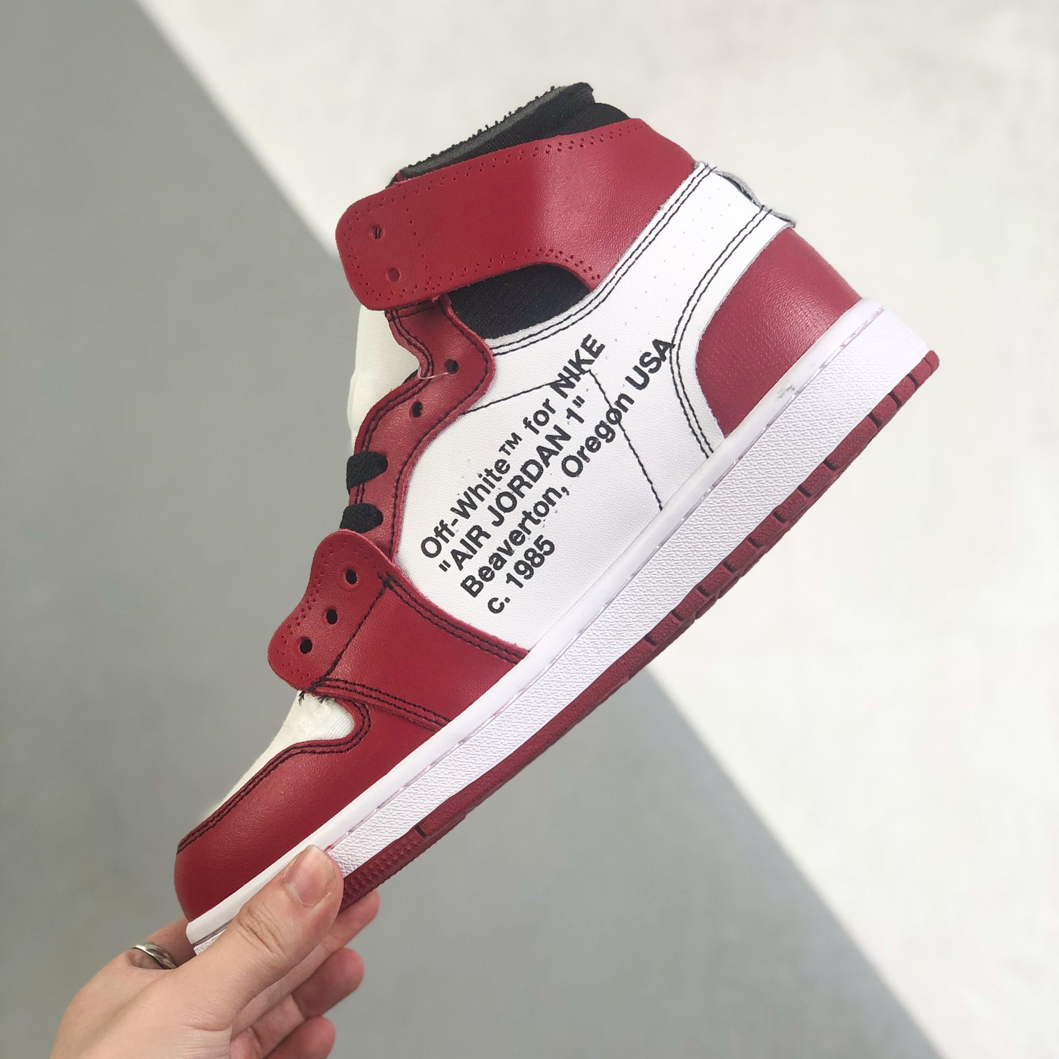 Nike Air Jordan 1 x OFF White High Top Sneakers Shoes Gr. 36-46