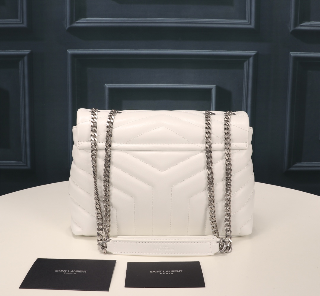 YSL Lou Lou Puffer Women Shoulder Bags Size 24cm