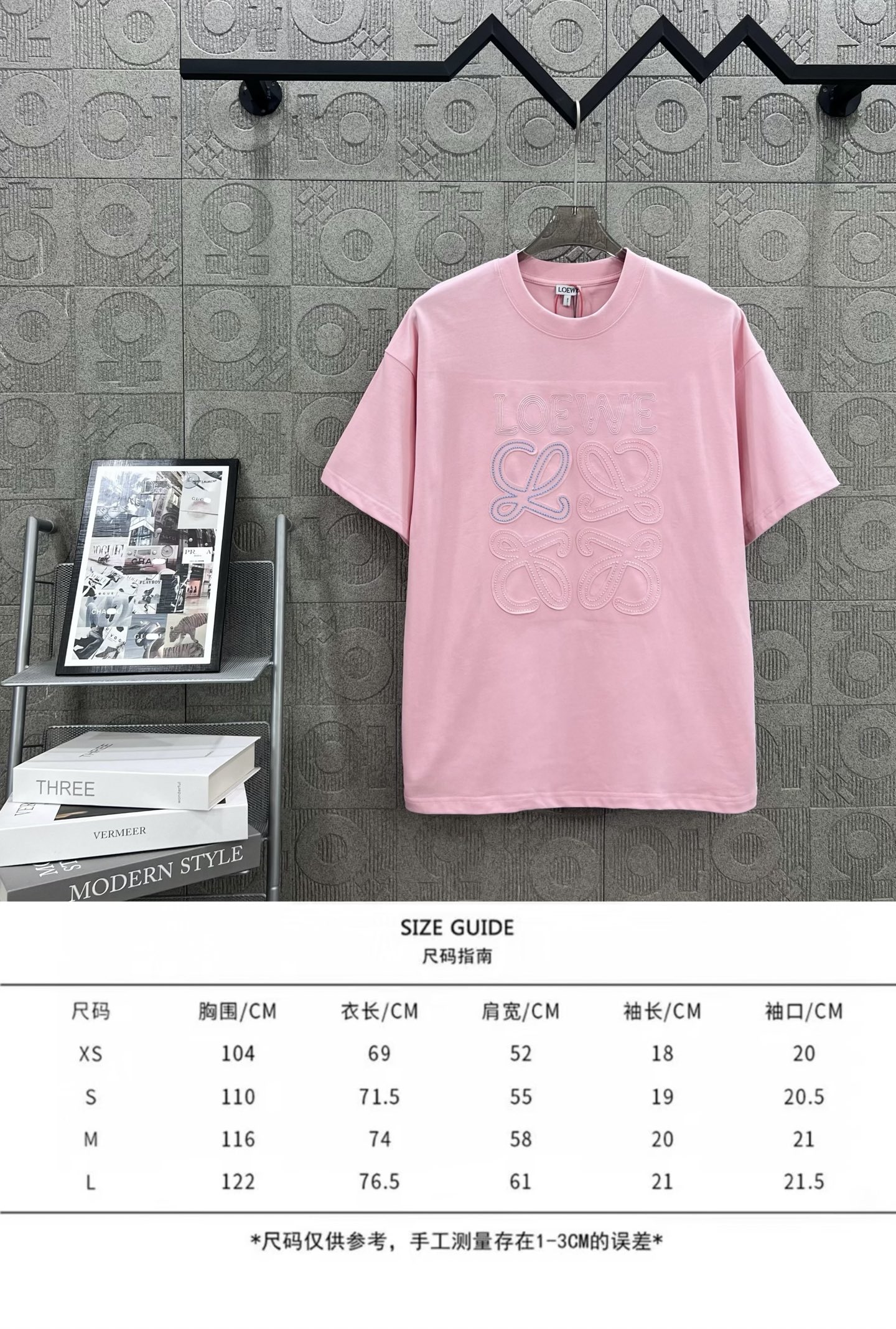 Loewe T Shirt  Embroider Logo Size XS-L
