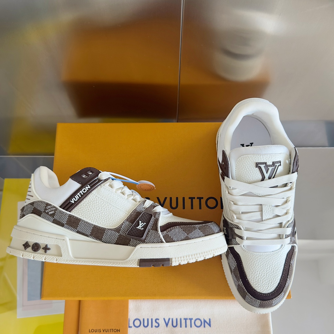 Louis Vuitton LV Trainer Damier New Men Sneaker Size 40-45
