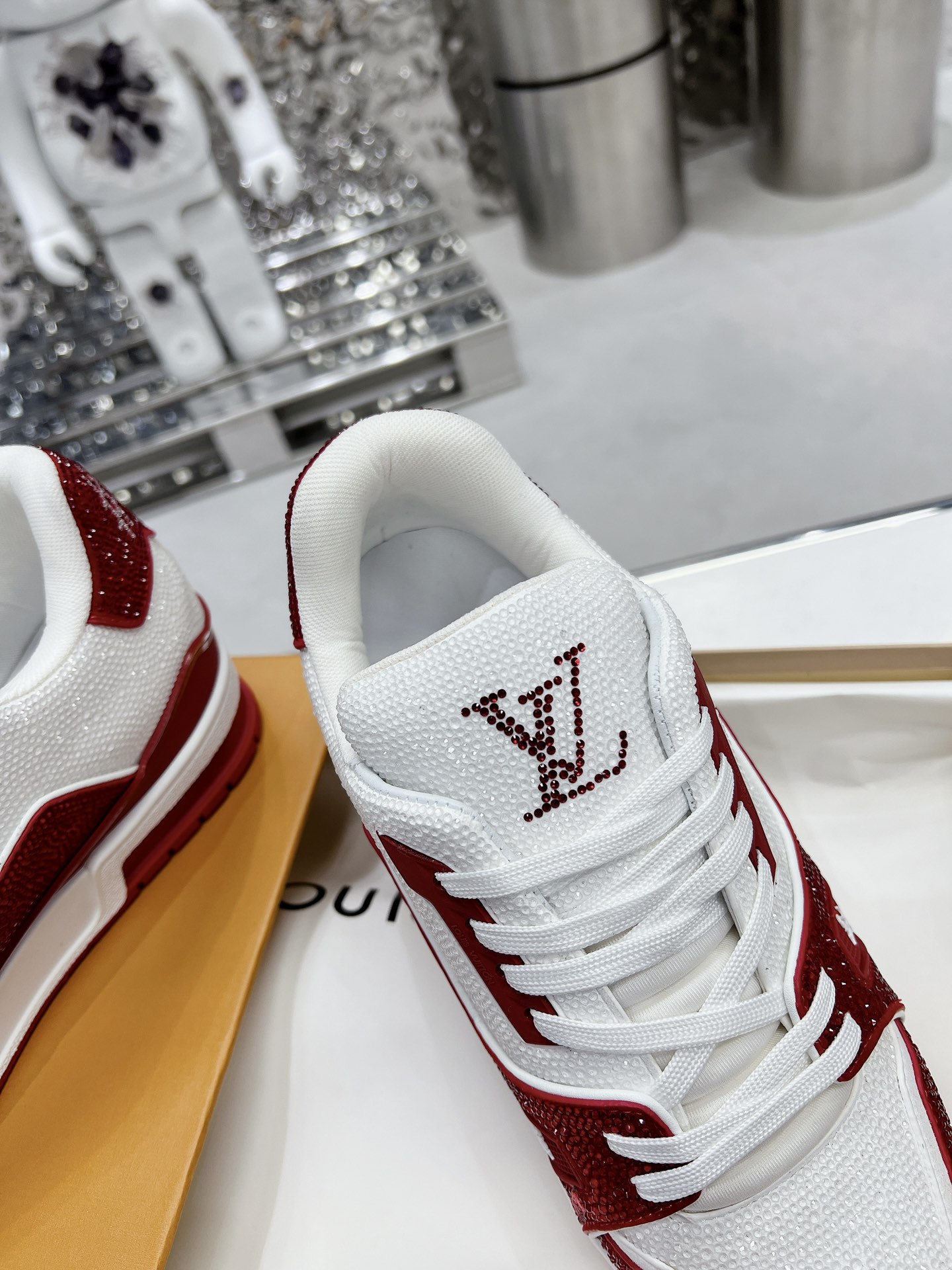 Louis Vuitton LV Trainer Diamond Sneaker Size 36-46