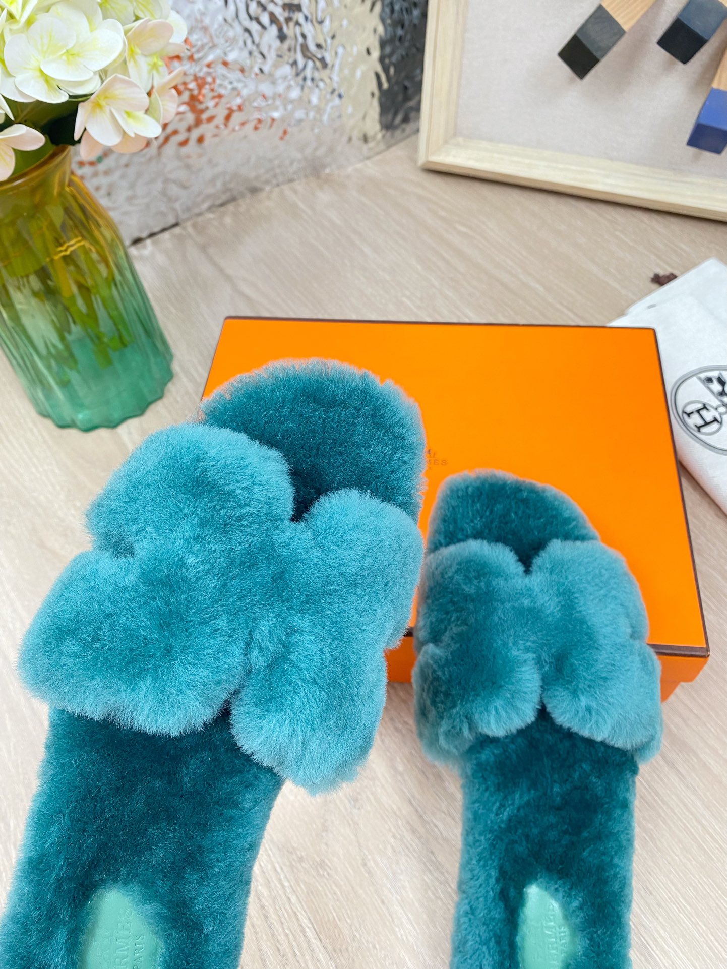 Hermes 23fw Women Winter Slippers Size 36-40