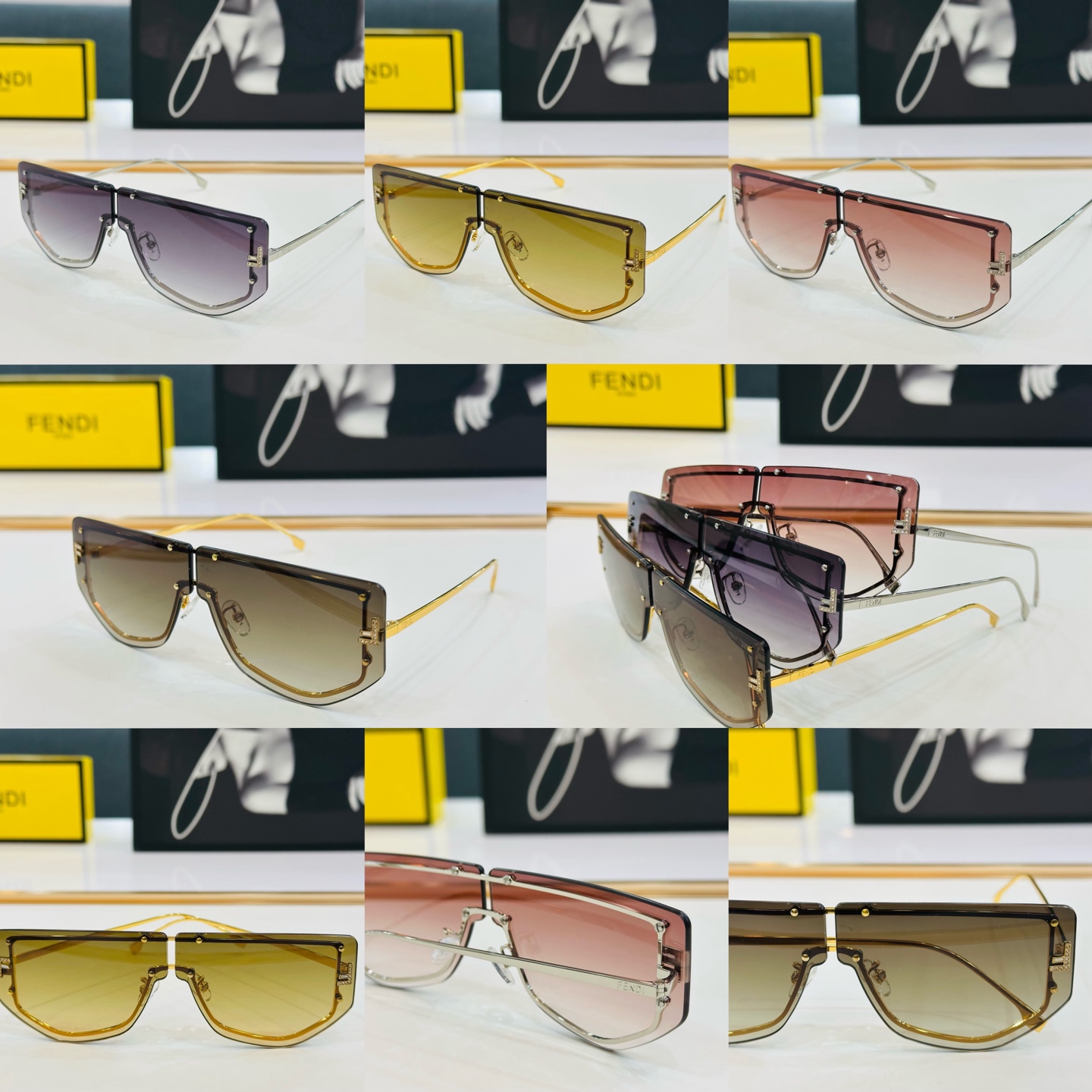 Fendi Sunglasses 4-Color