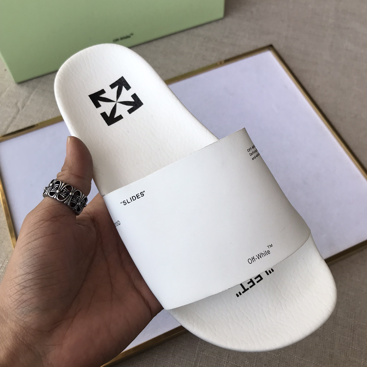 OFF White Mens Women Sandals Gr. 36-46