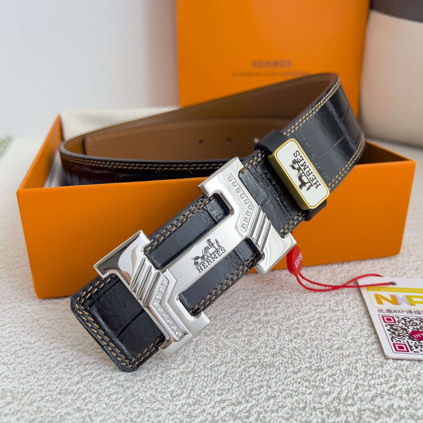 Hermes Mens Belt Width 3.8cm