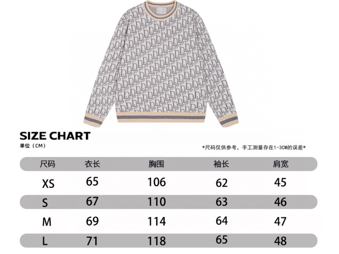 Dior Unisex Sweatshirt Size S-XL