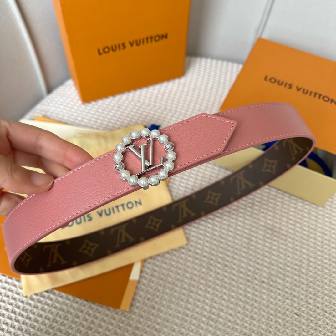 Louis Vuitton Women Belt Width 3.5cm