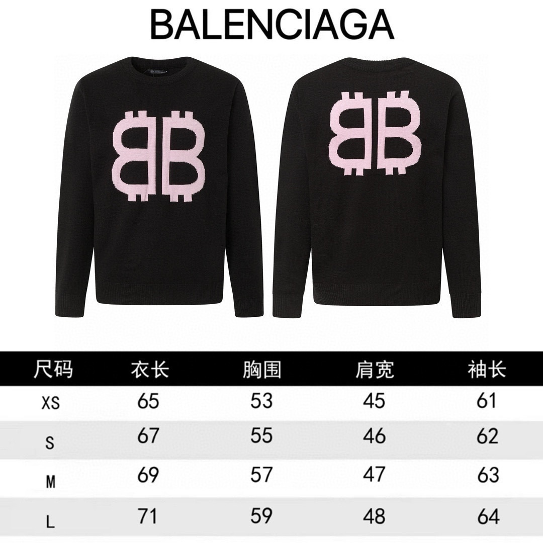 Balenciaga Unisex Sweatshirt Size S-XL