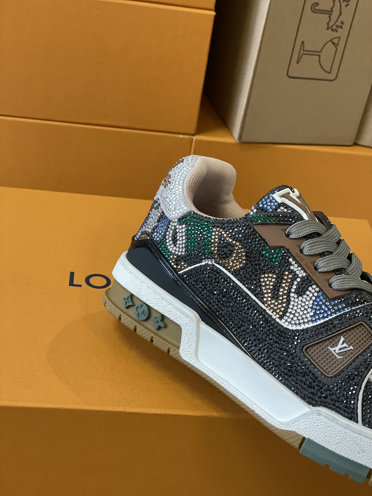 Louis Vuitton LV Trainer Diamond Sneaker Size 36-46