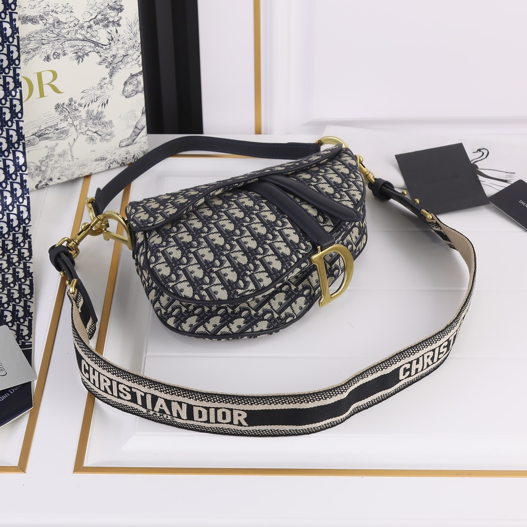 Dior Saddle Bags With Strap Women Shoulder Bags Size 25.5*20*6.5cm