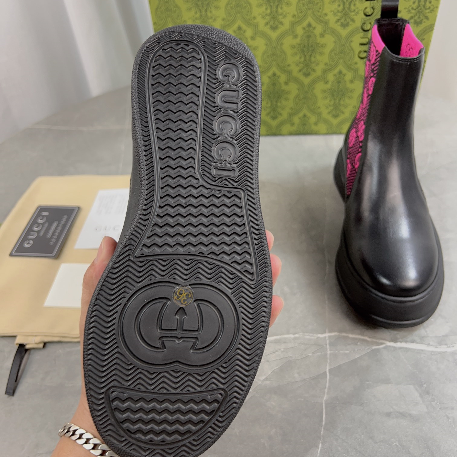 Gucci 23fw New Boots Unisex Size 35-46