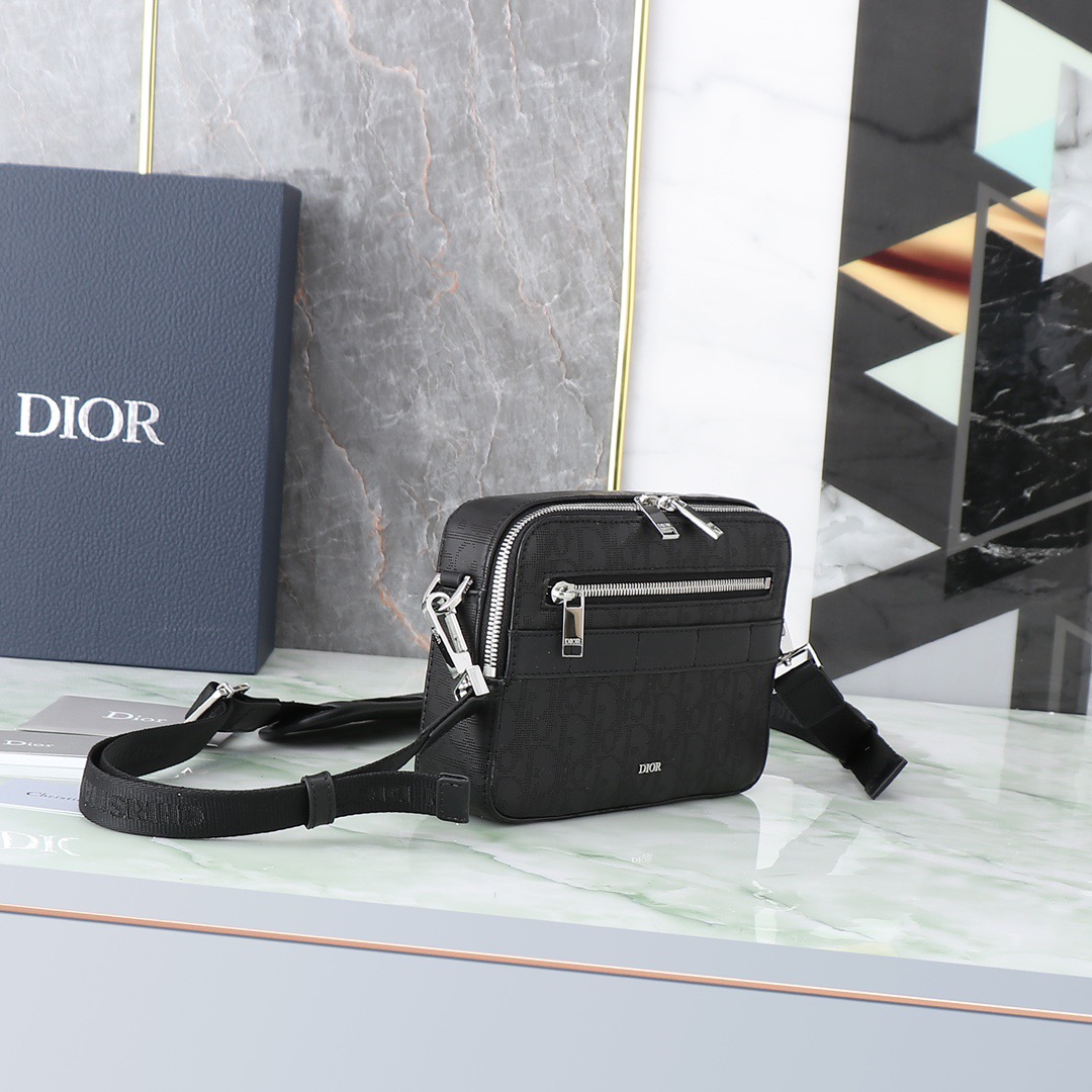 Dior Oblique Galaxy Mens Shoulder Bags Size 22*15*6cm