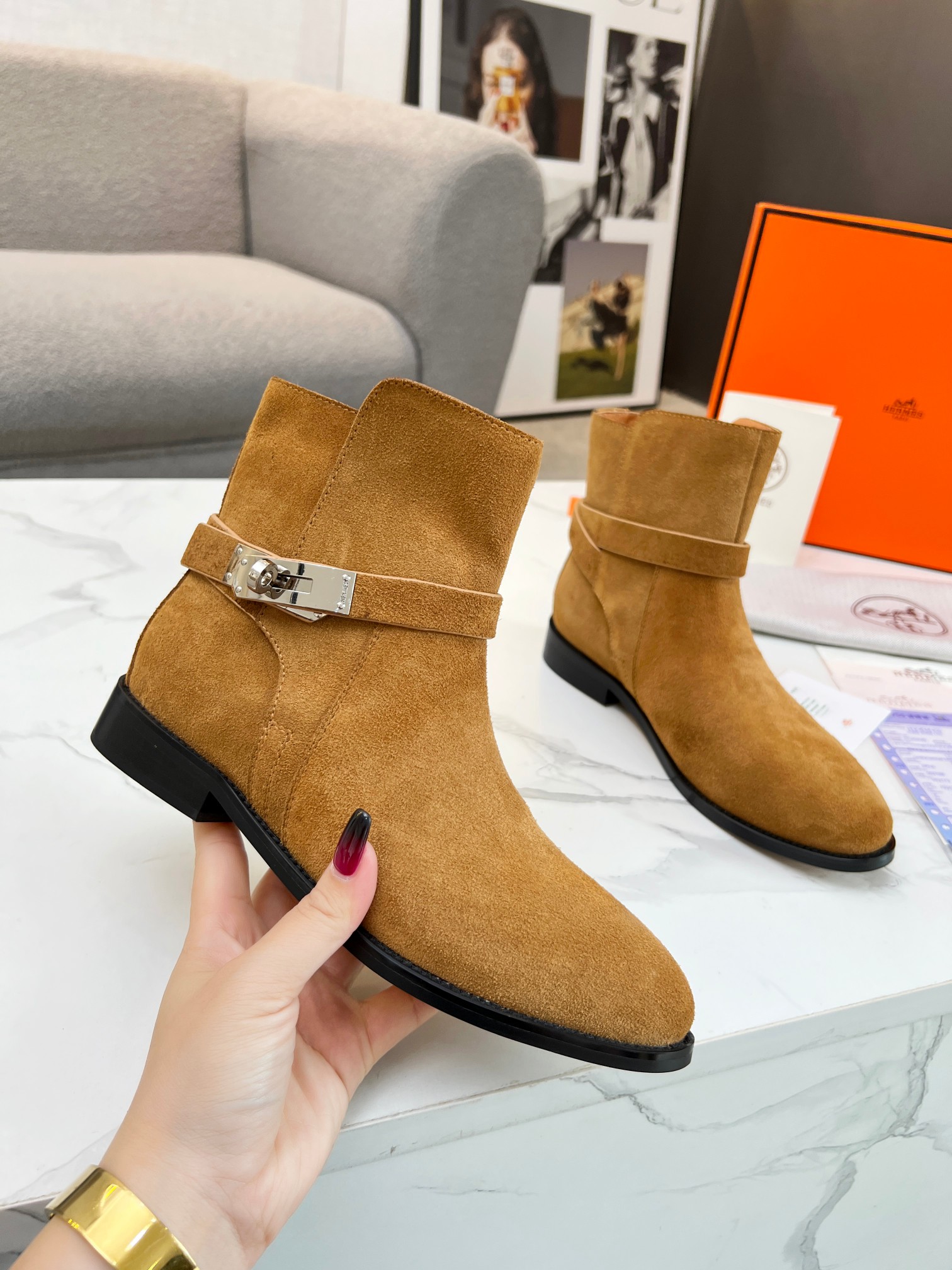 Hermes Women Kelly Boots Size 36-41