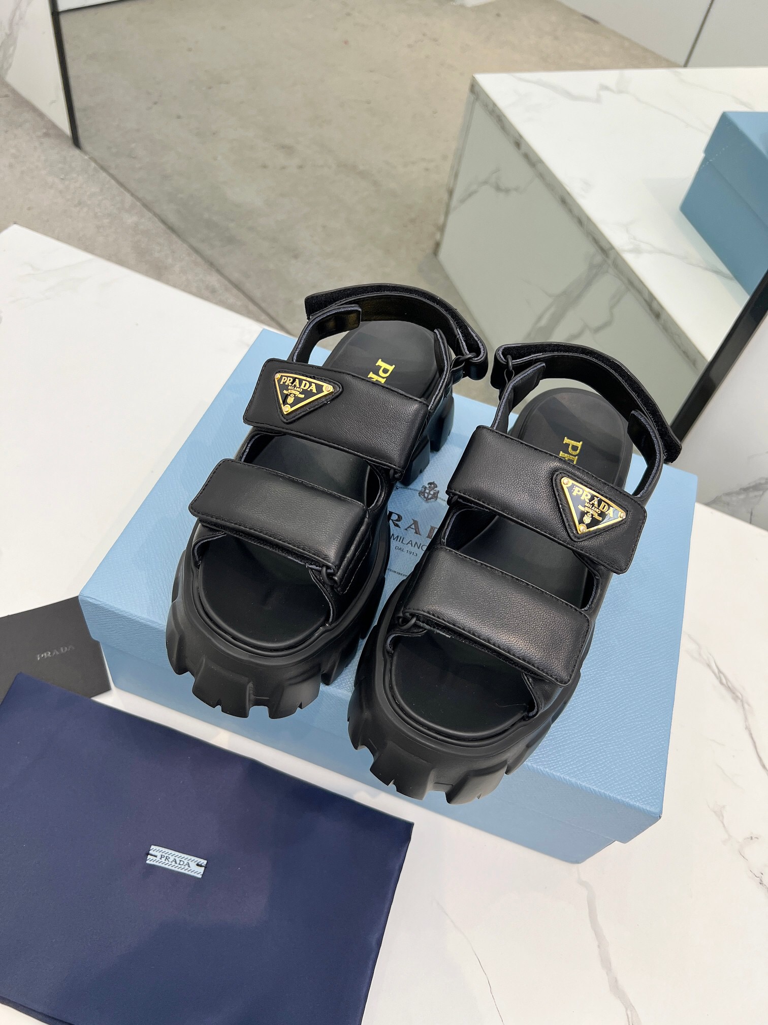 Prada 2024 New Monolith sandals Size 36-41