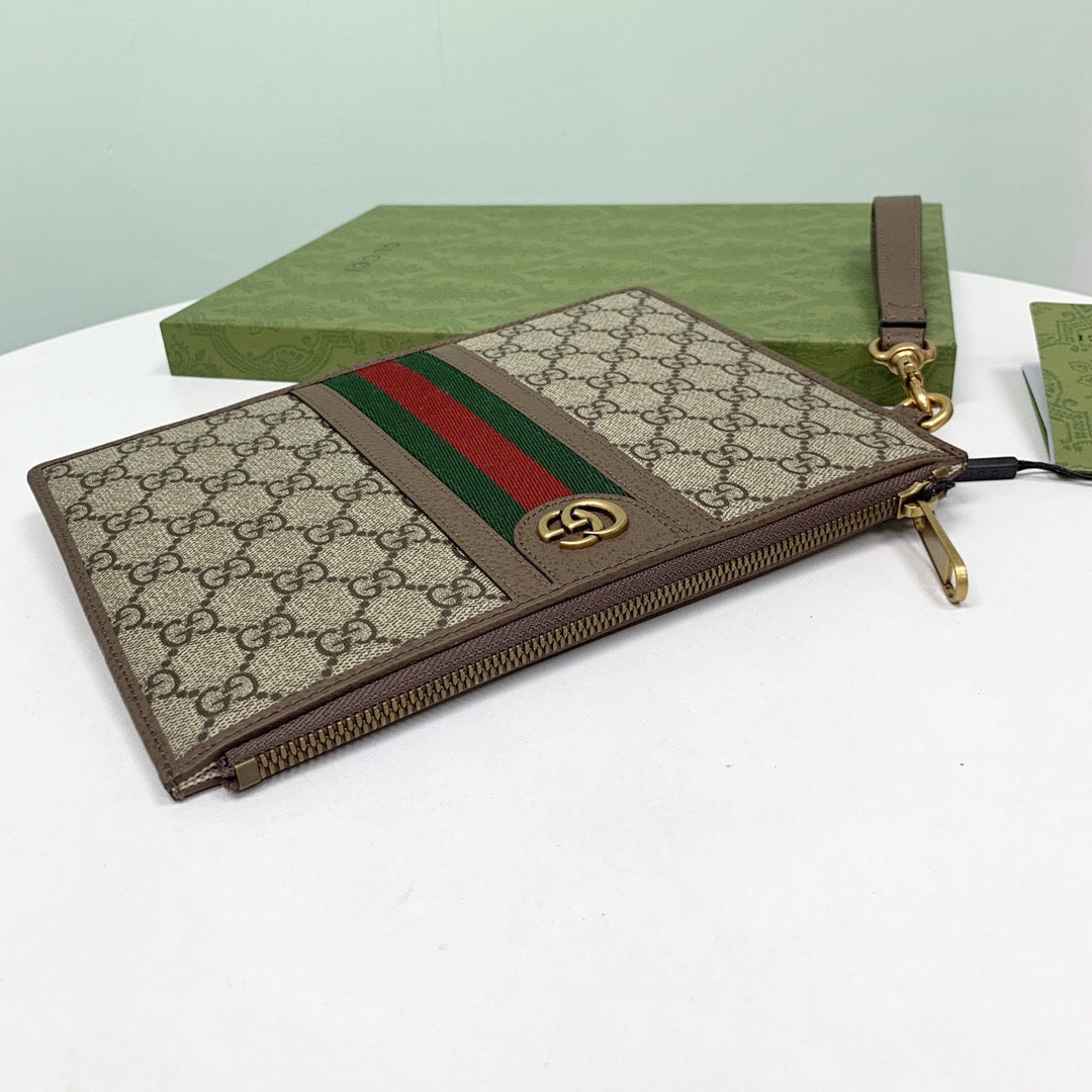 Gucci New GG Supreme Clutch Size 24*17.5*1cm Style 672989