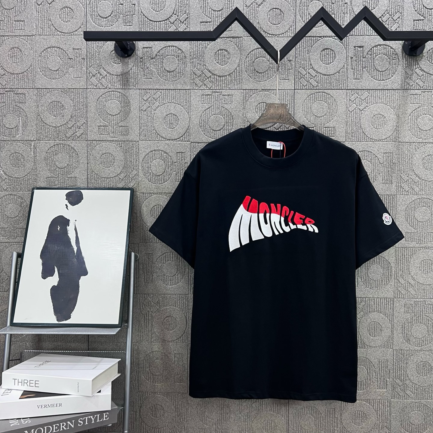 Moncler T Shirt  Embroider Logo Size XS-L