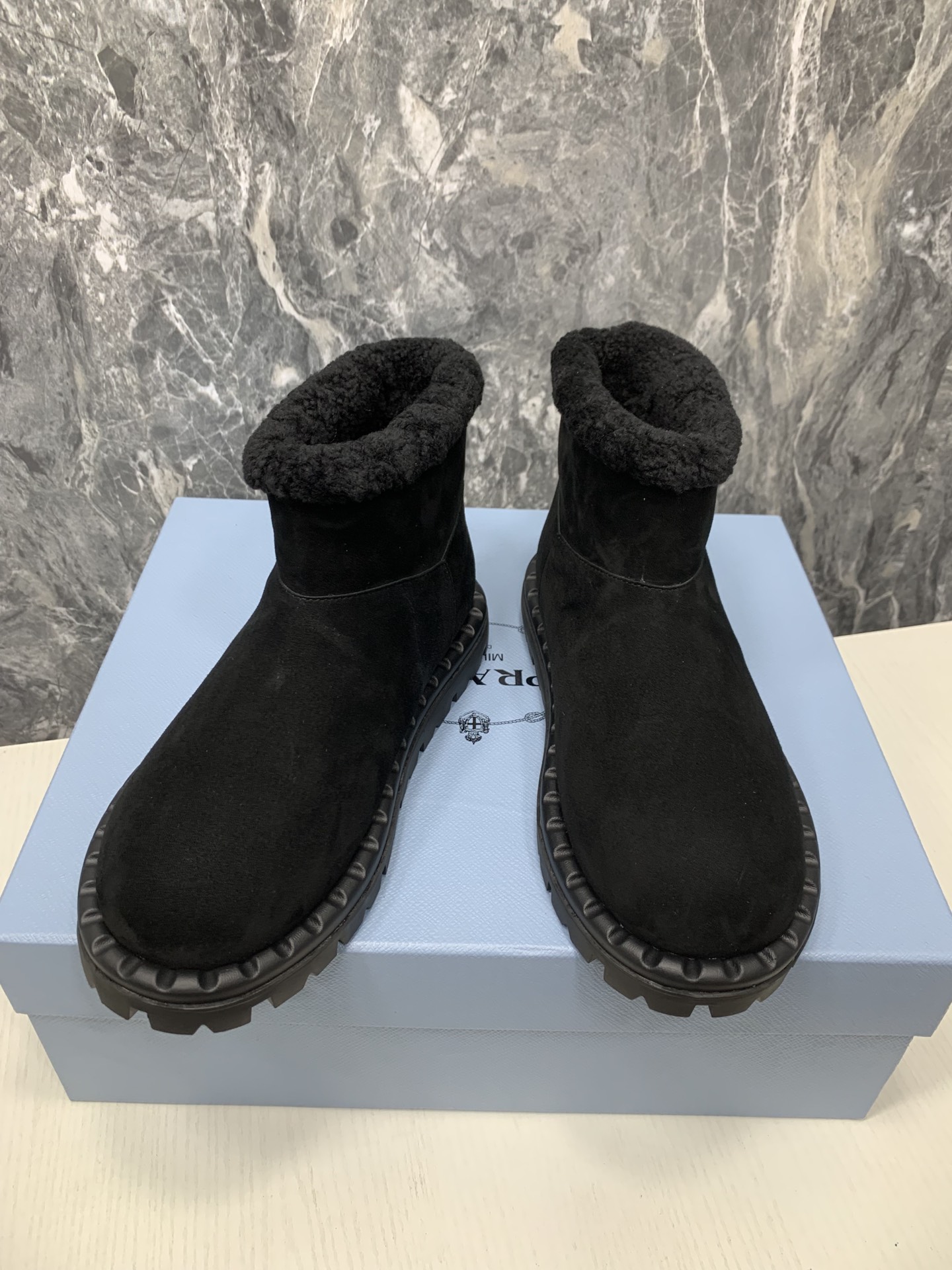 Prada Women Snow Boots Black Size 36-41