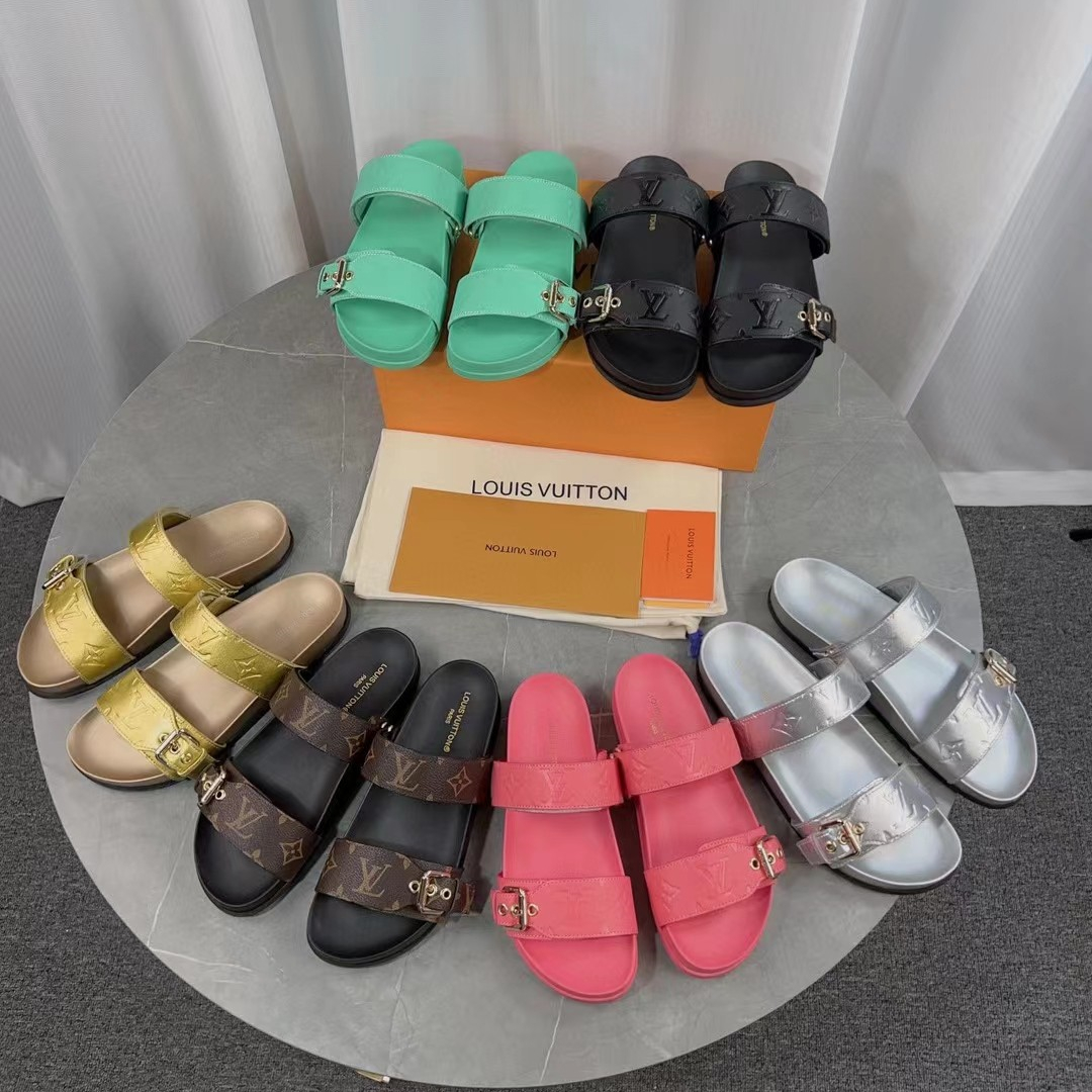 Louis Vuitton Slippers Size 36-45 5-Color