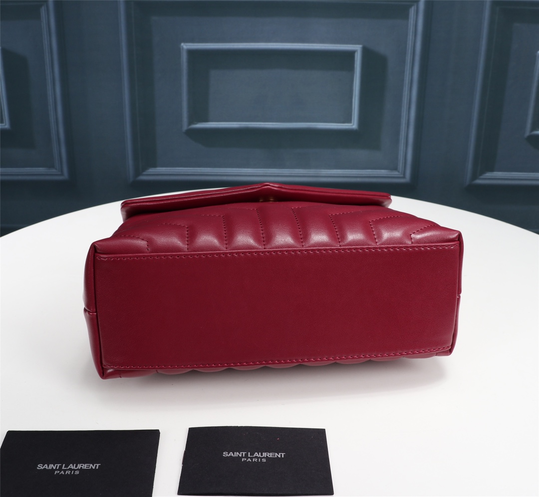 YSL Lou Lou Puffer Women Shoulder Bags Size 24cm