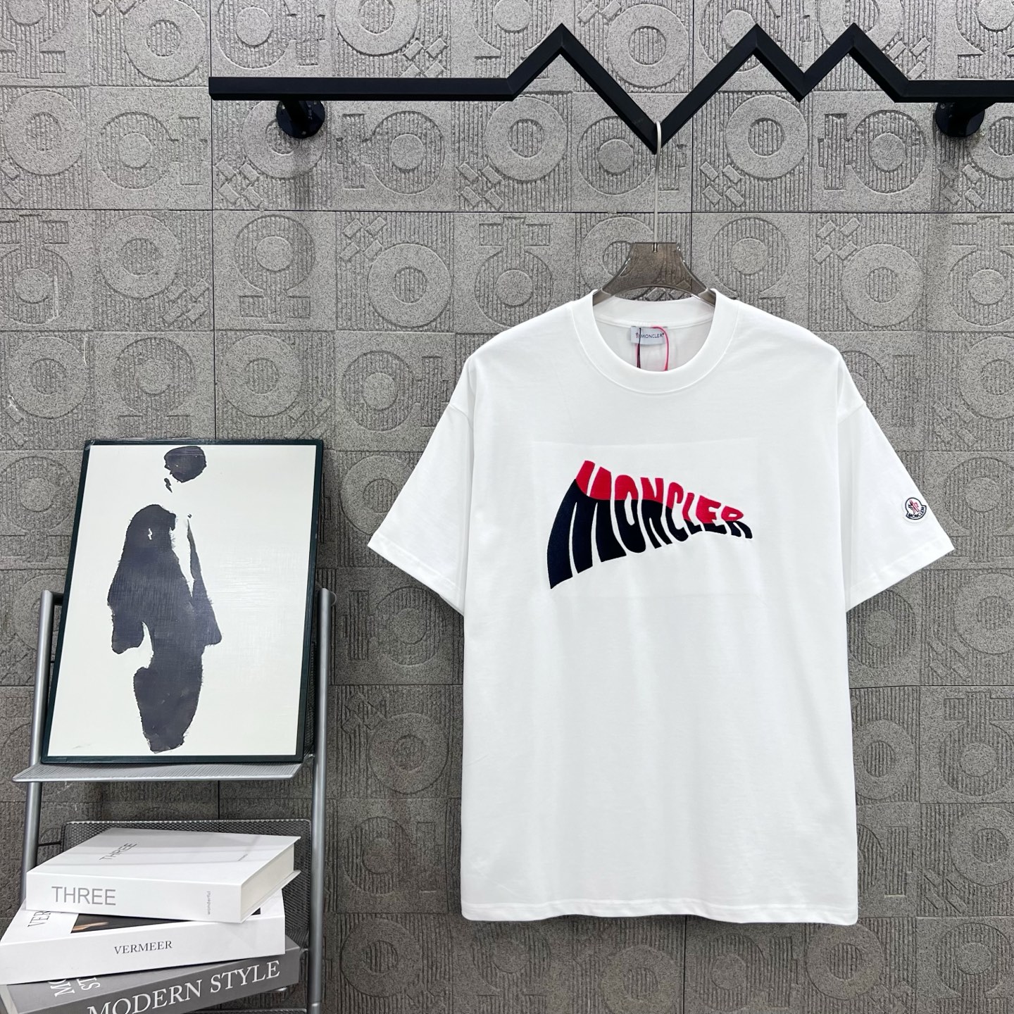 Moncler T Shirt  Embroider Logo Size XS-L