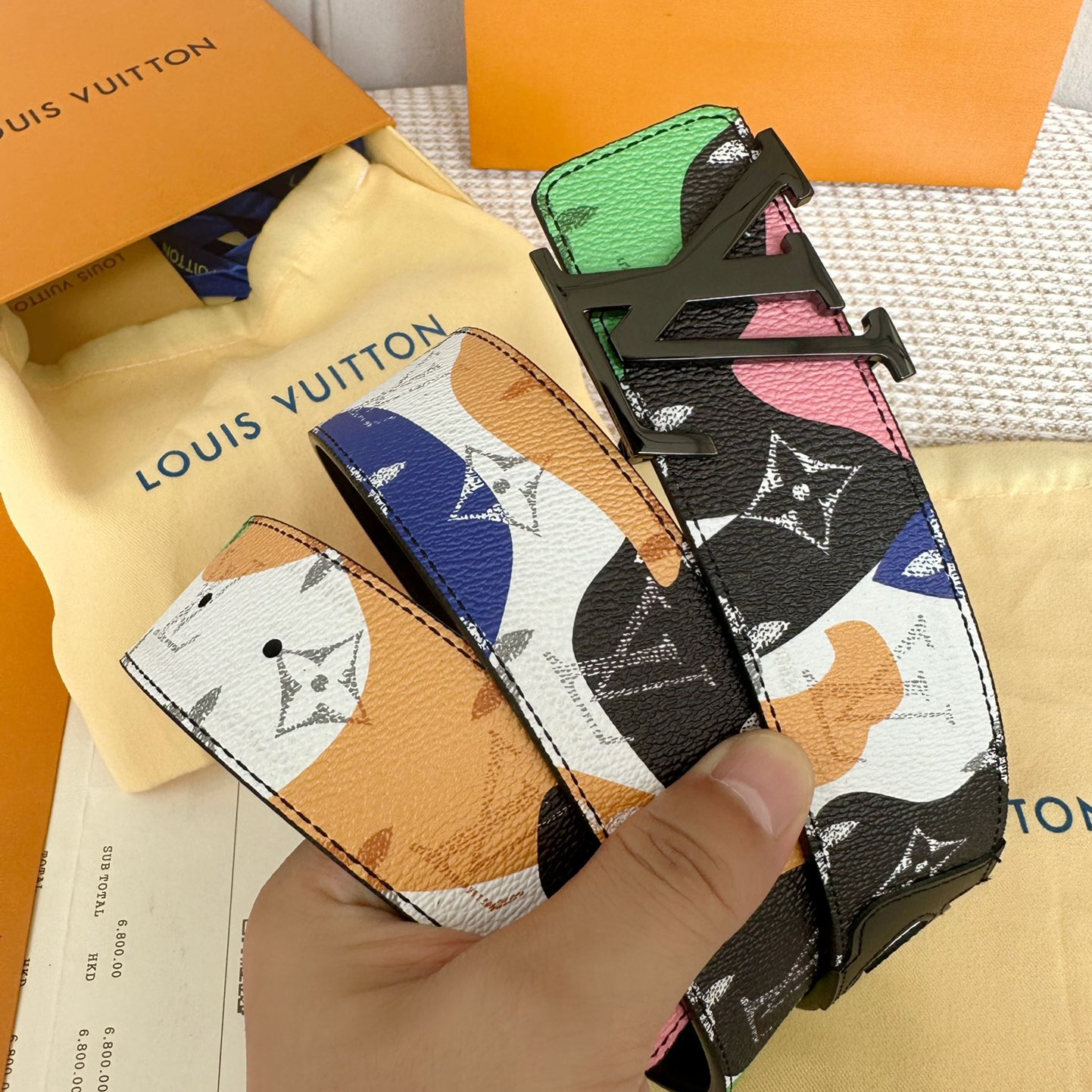 Louis Vuitton Mens Belt Width 4cm