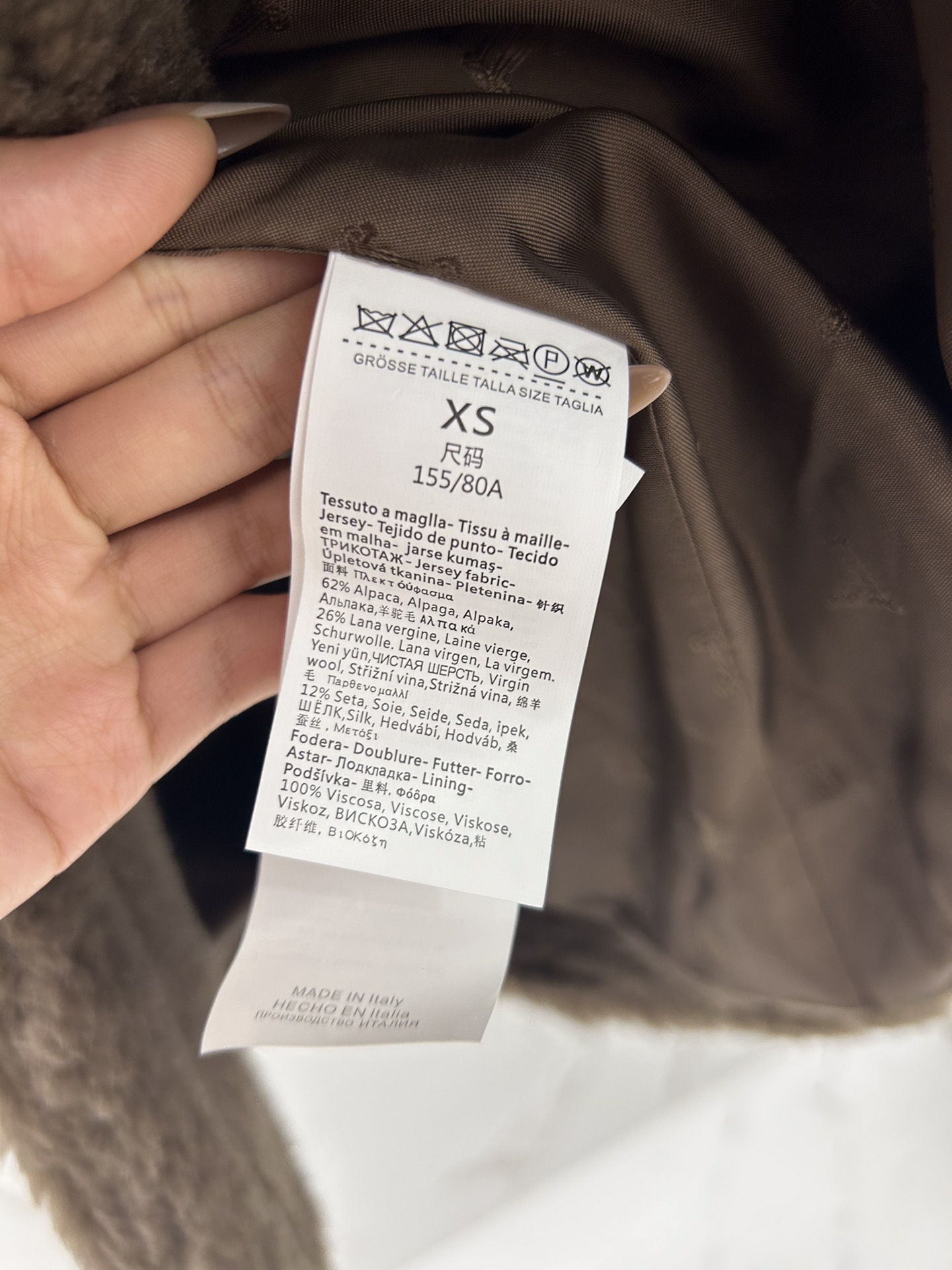 Max Mara Teddy fur Short coat Size XS-M