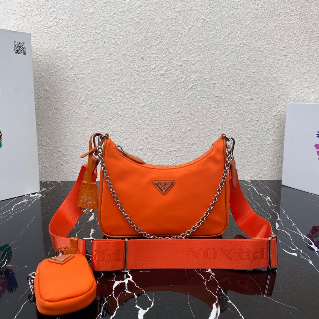 Prada 1BH204 Redition 2005 Women Shoulder Bags Canvas 22*12*6cm