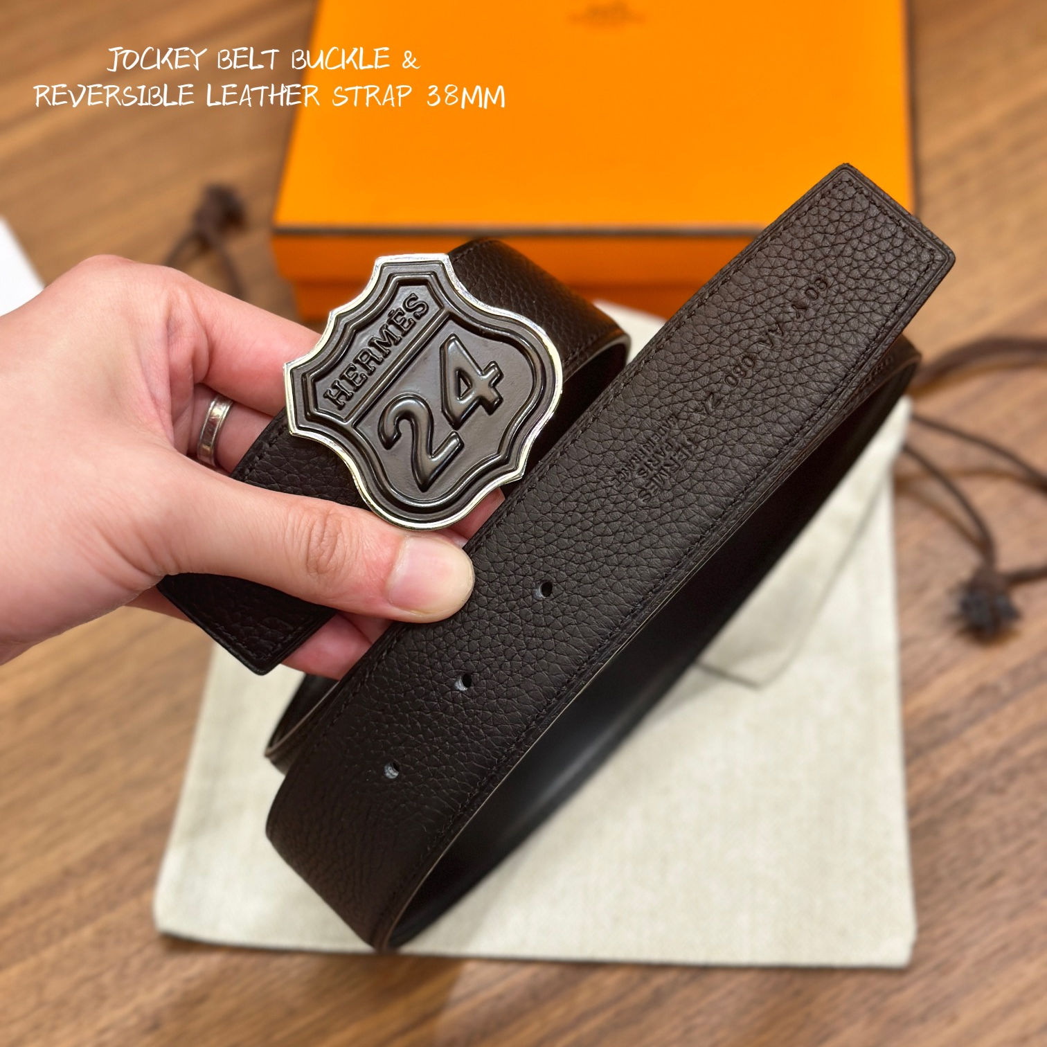 Hermes Mens Belt Width 3.8cm