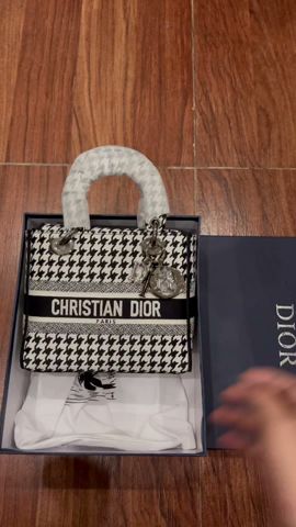 Dior Lady D-lite Women Shouler Bags 24cm