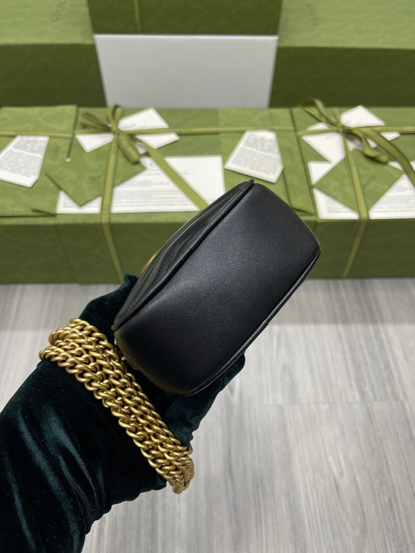 Gucci GG Marmont Bucket Women Shoulder Bags Size 10.5*17*5cm