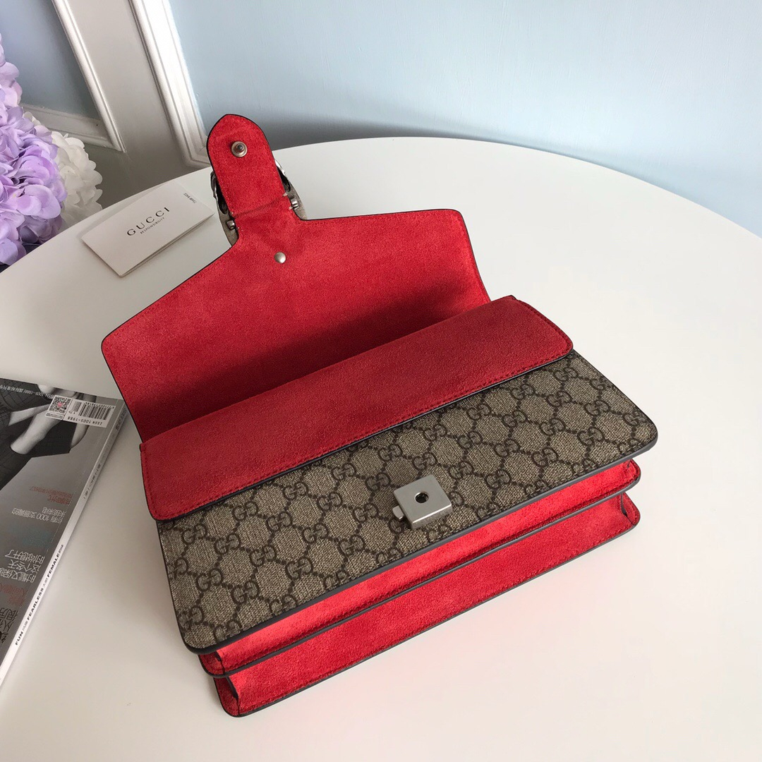Gucci GG Supreme Dionysus Women Shoulder bags Size 28*18*9cm