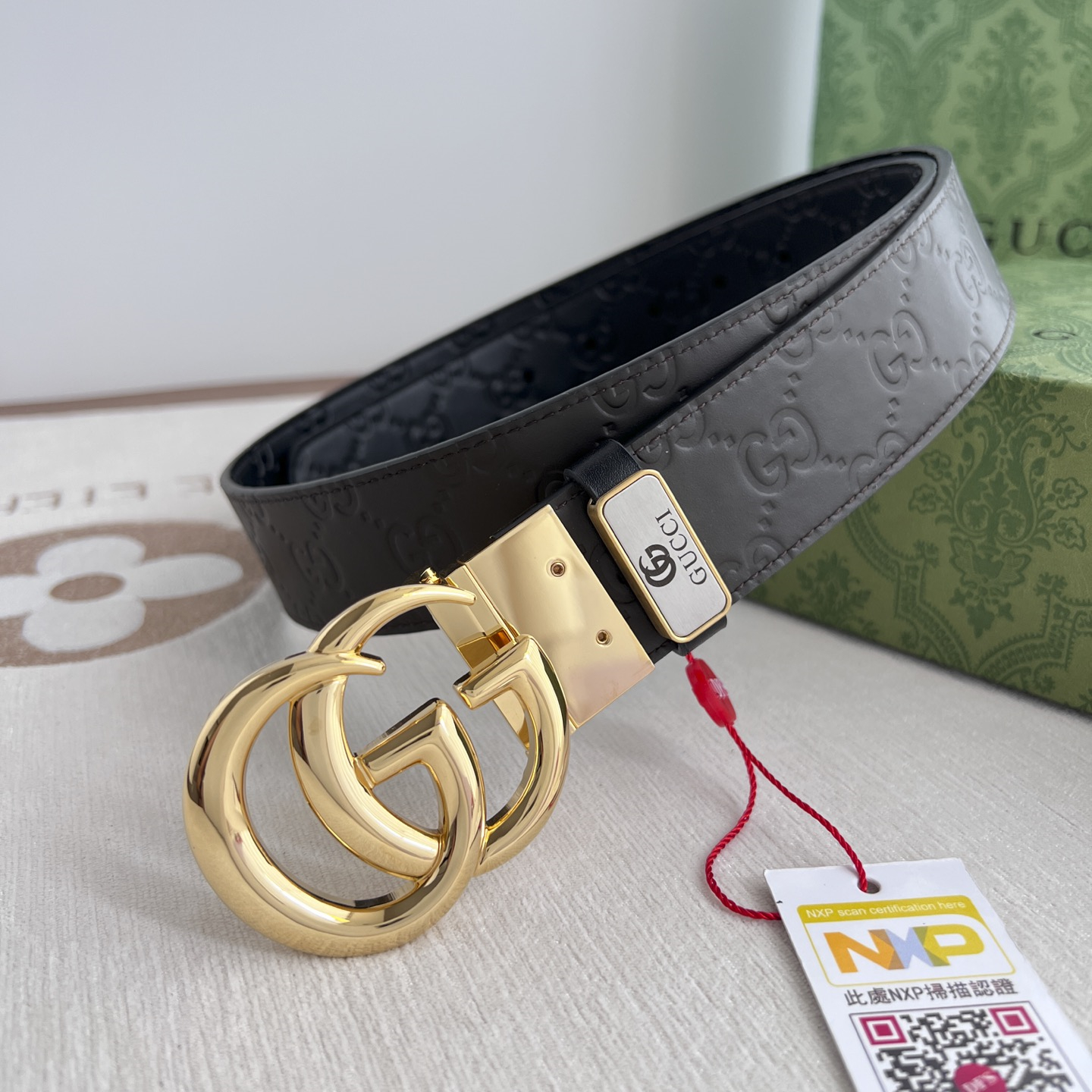 Gucci Mens Belt Width 3.8cm