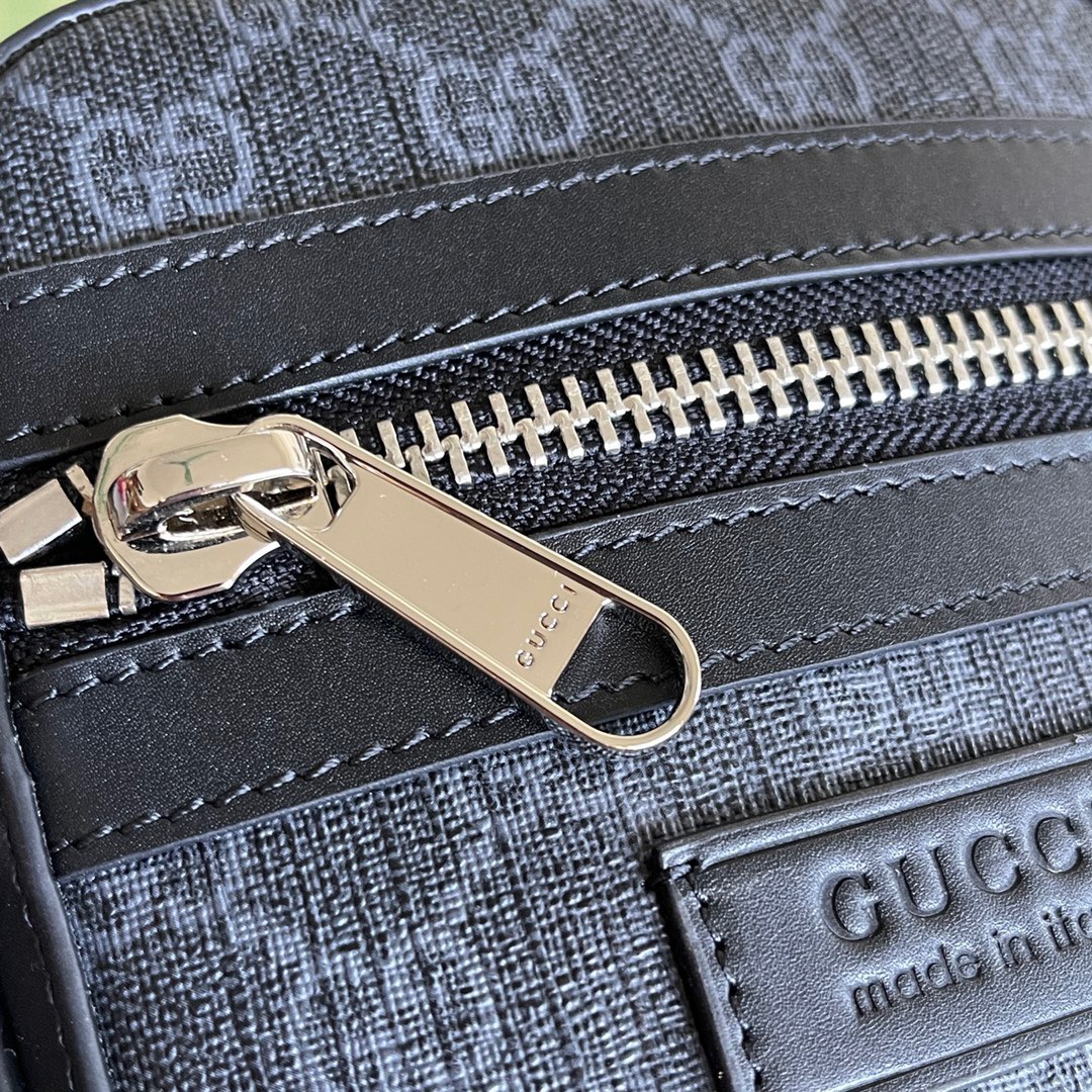 Gucci GG Supreme Black Messenger Mens Shoulder Bags Size 18*14.5*6cm