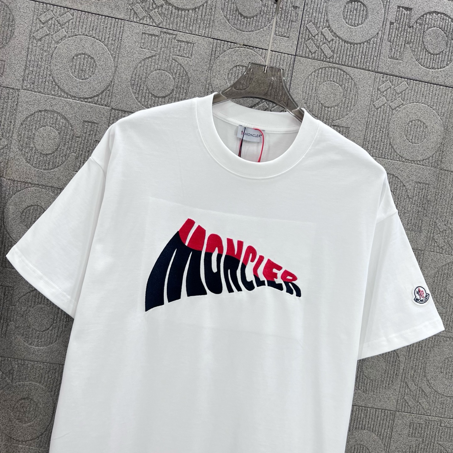 Moncler T Shirt  Embroider Logo Size XS-L