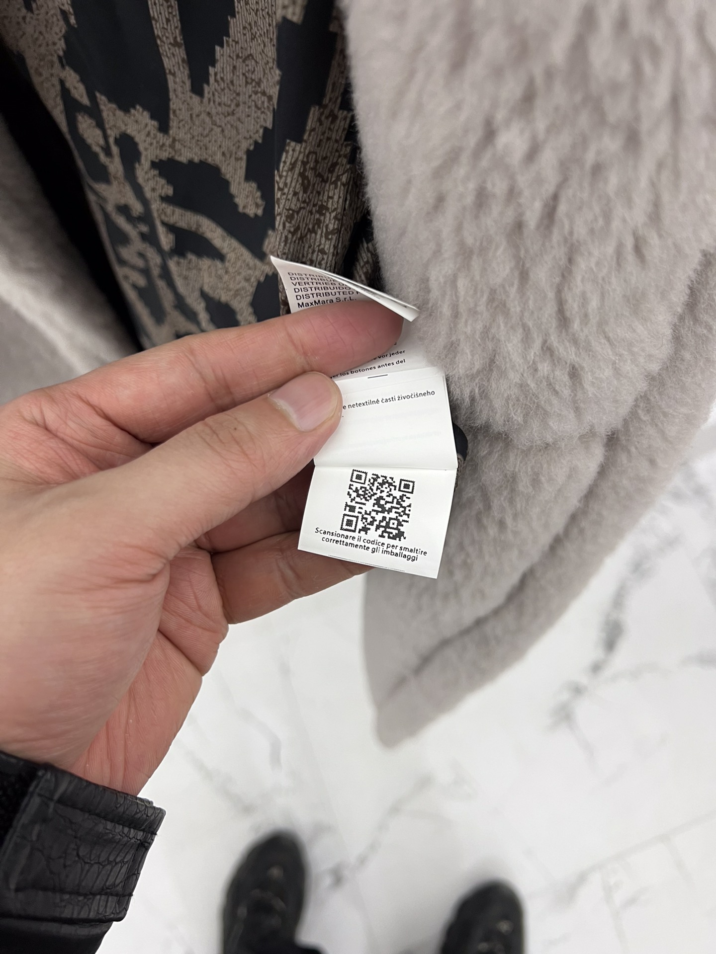 Max Mara Teddy fur long coat Size XS-M