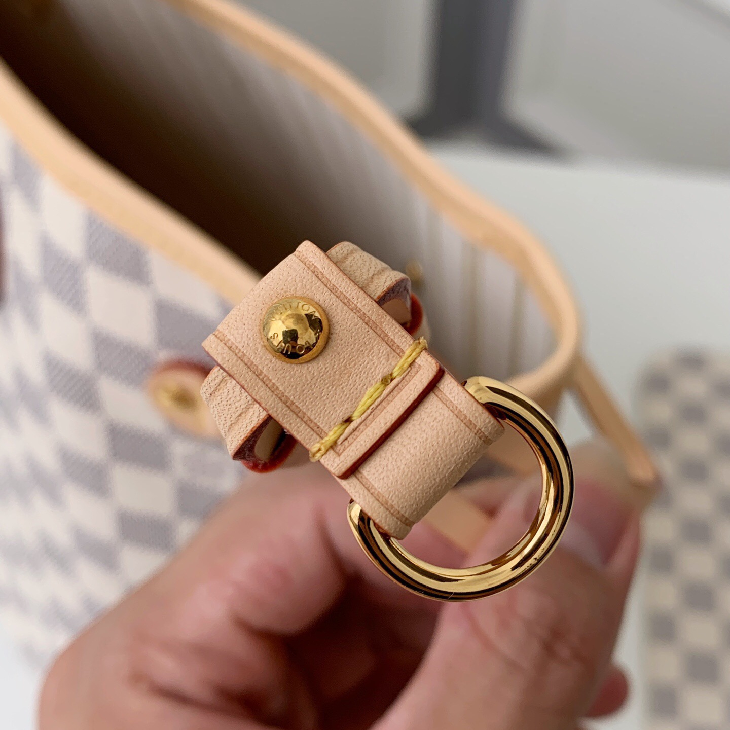 Louis Vuitton N41360 Neverfull Women Bags White Size 32*29*17cm