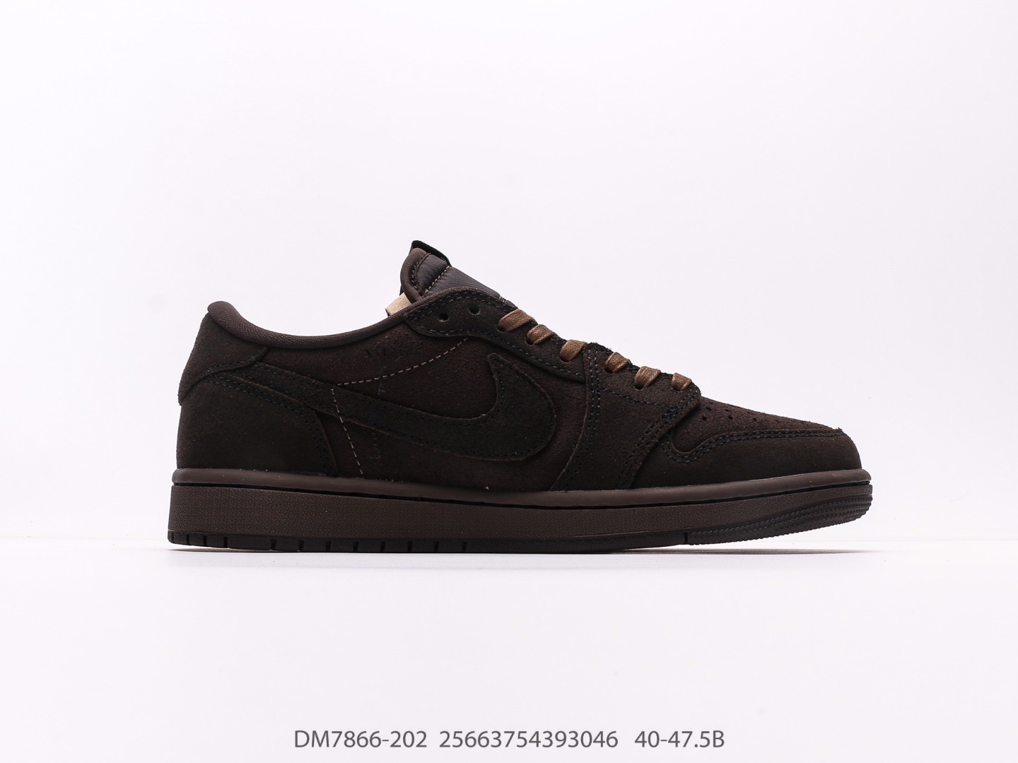 Nike Air Jordan 1 Veet Brown x Travis Scott Low OG Sneaker Size 36-46