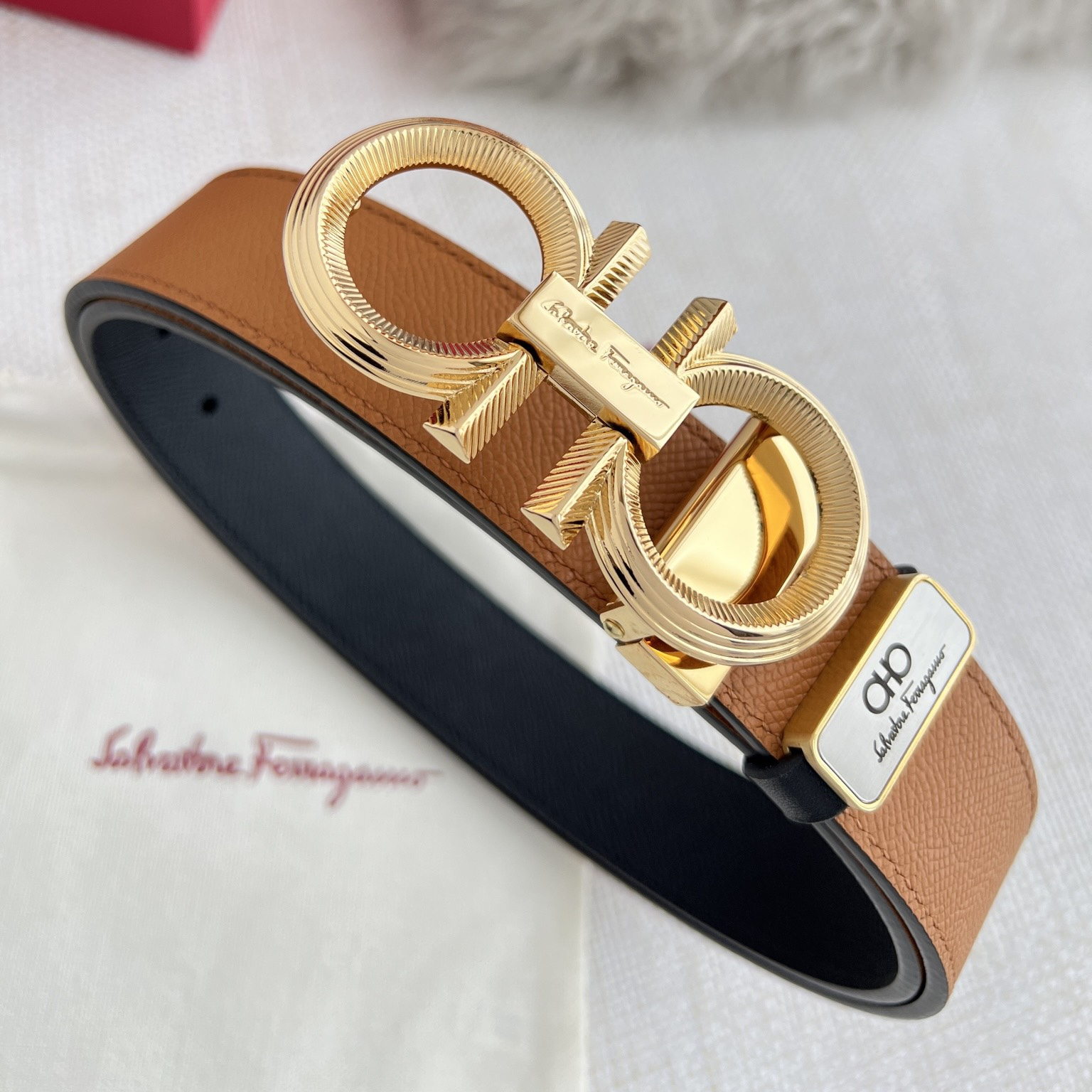 Ferragamo Mens Belt Width 3.5cm