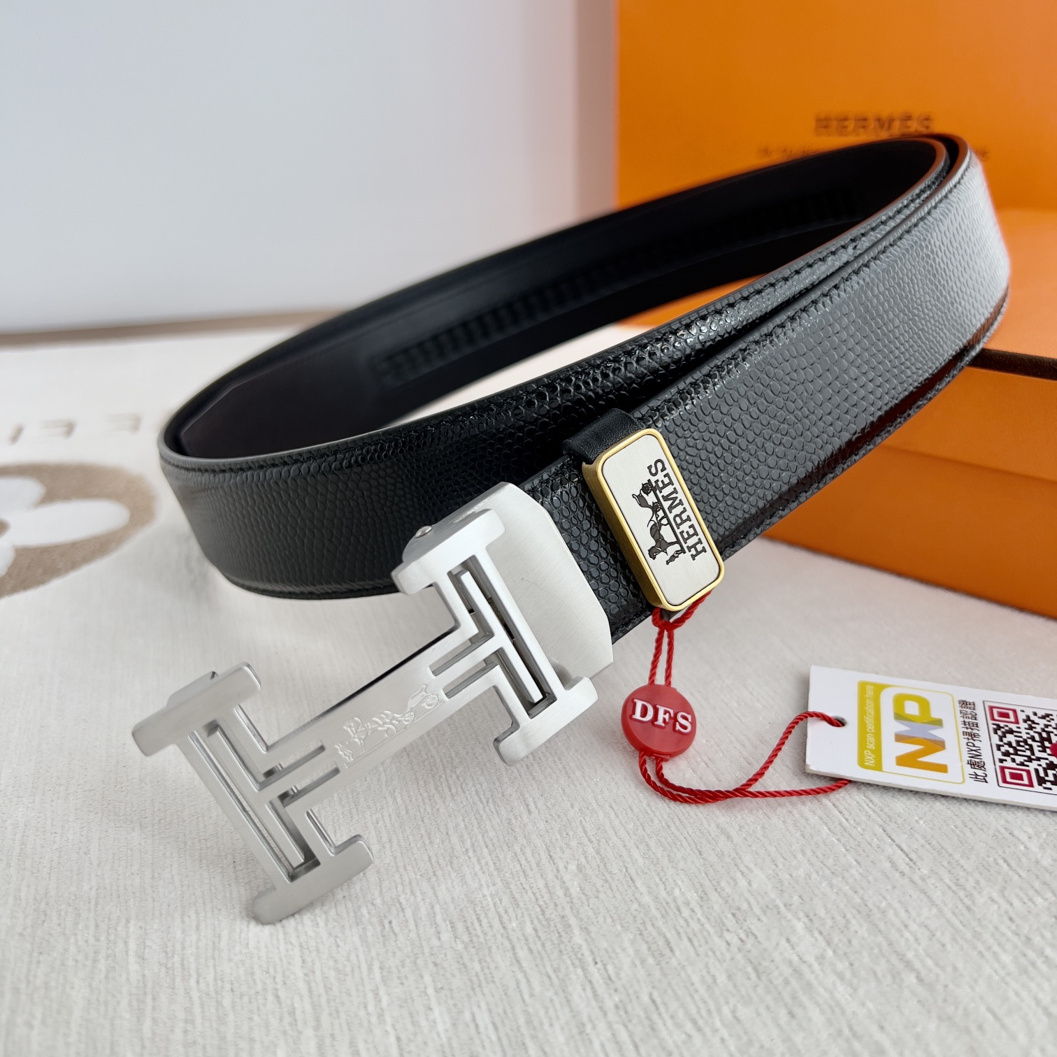 Hermes Mens Belt Width 3.5cm