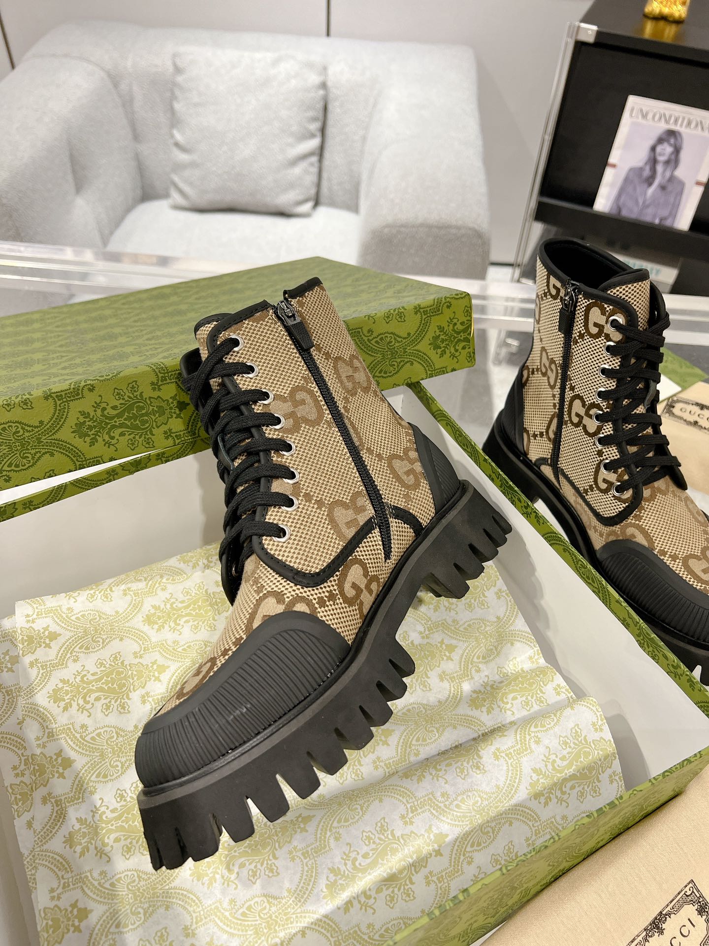 Gucci 23ss Women Boots Size 36-46