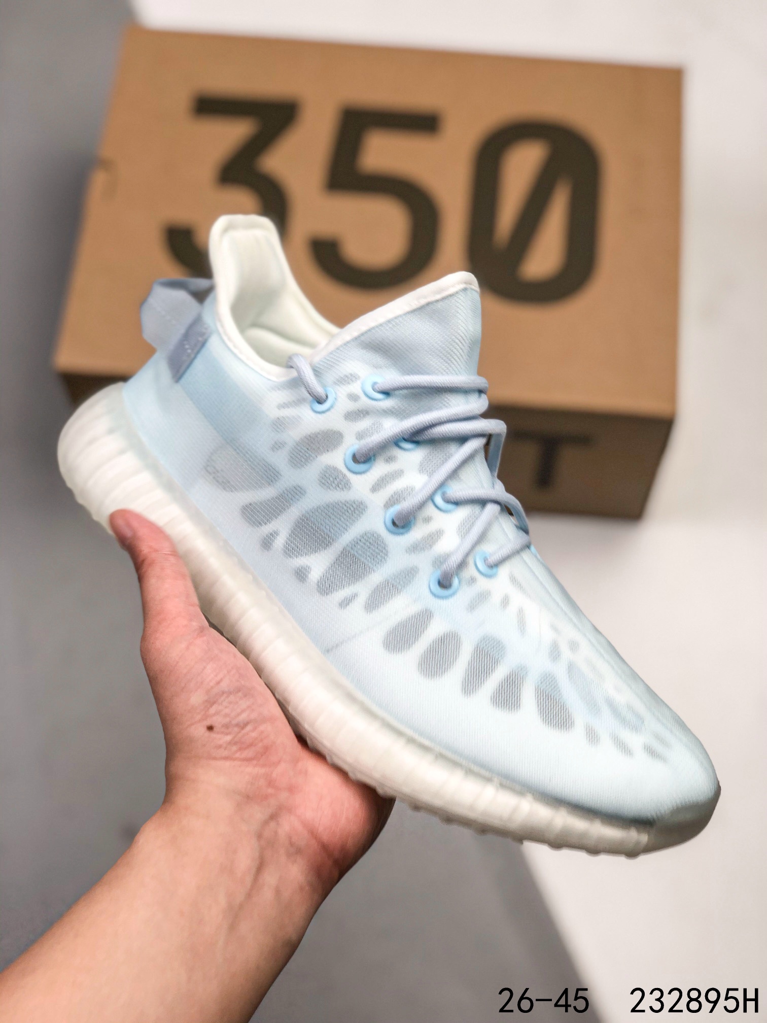 Yeezy 350 Boost 350 V2 Mono Lce Mens/Women Sneakers Shoes Blue 36 - 45