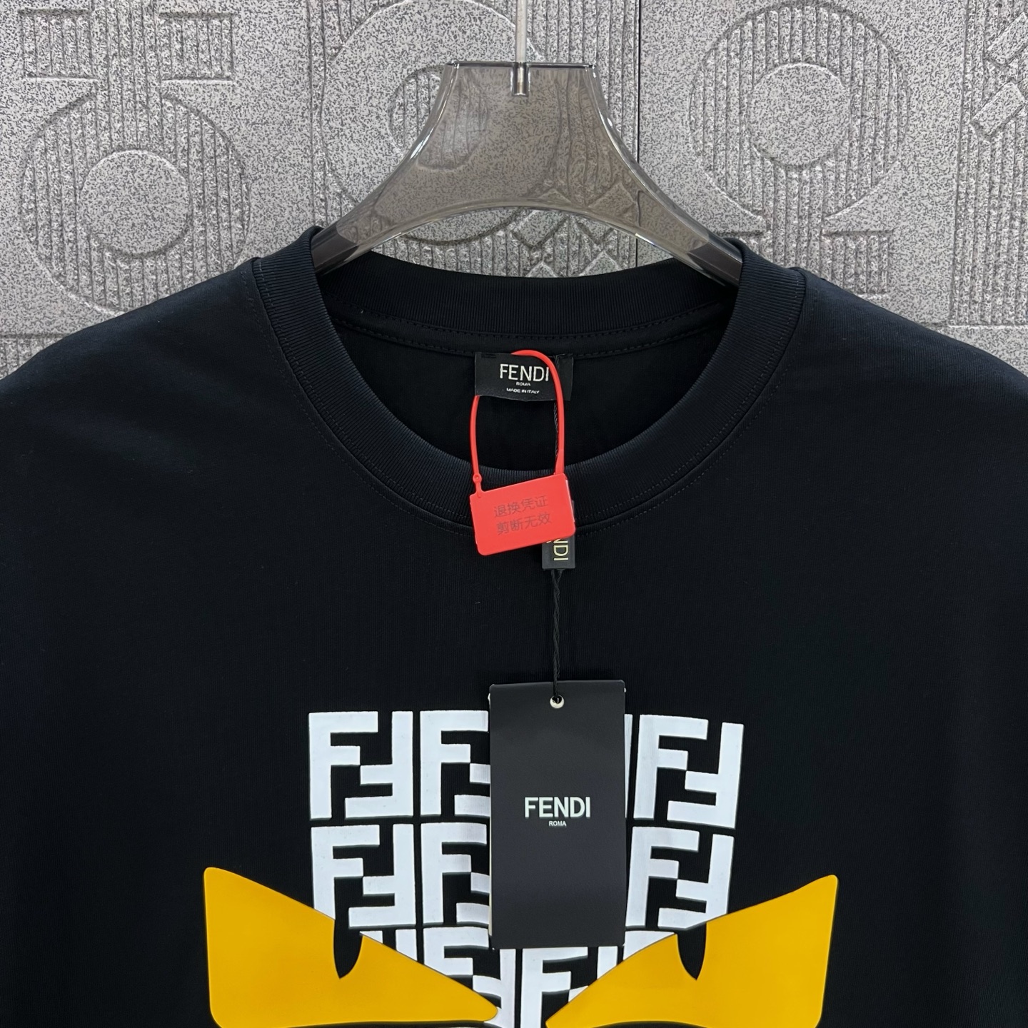 Fendi T Shirt Demon Eye Logo Size XS-L