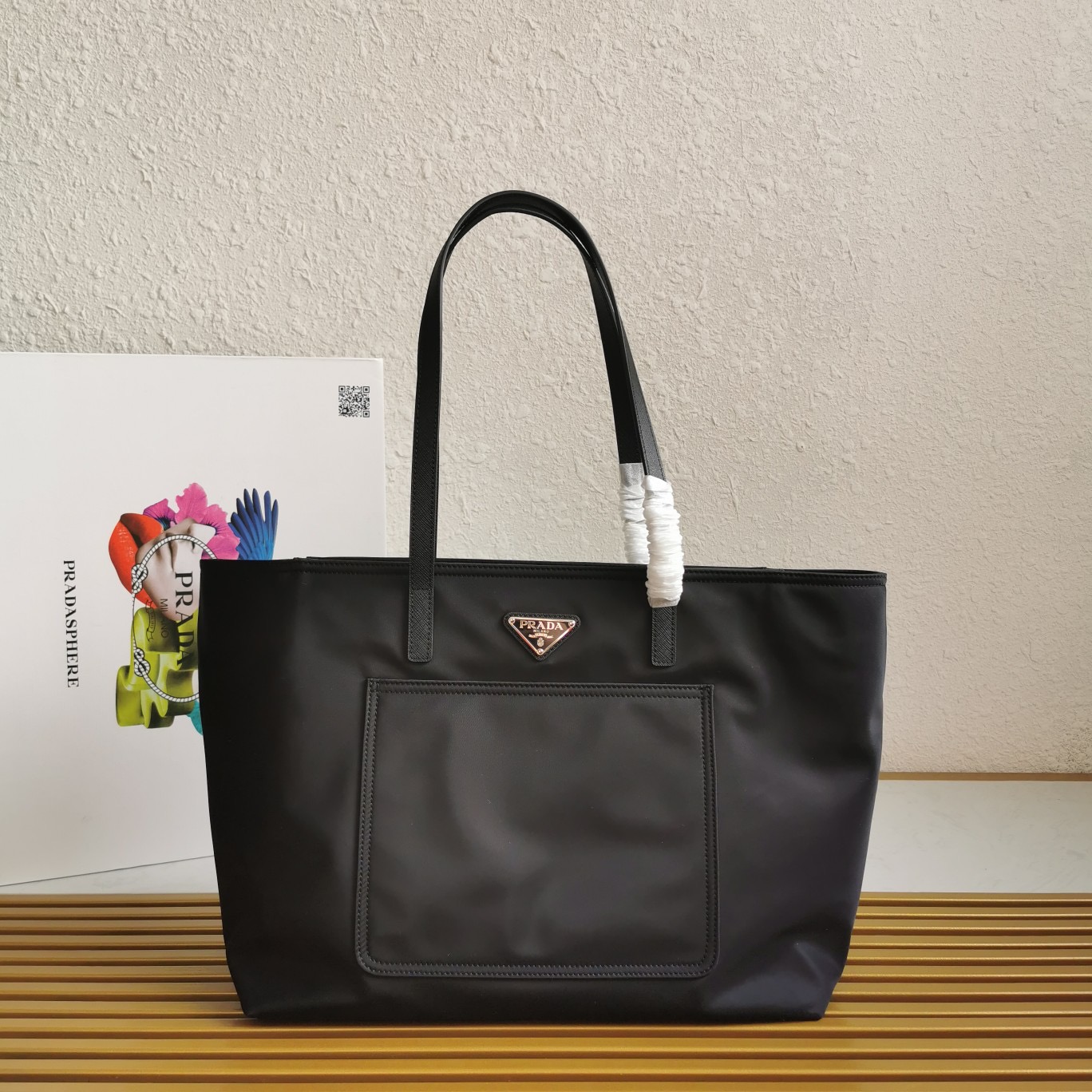 Prada 1BG052 Re-Nylon Tote Shopping Bags Size 35*29*15.5cm