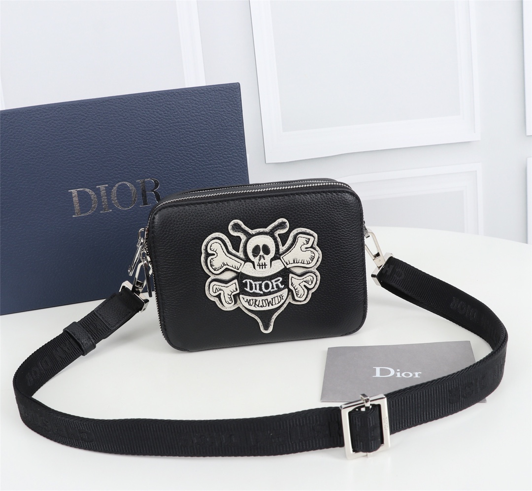 Dior Mens Shoulder Bags 17*12.5*5cm