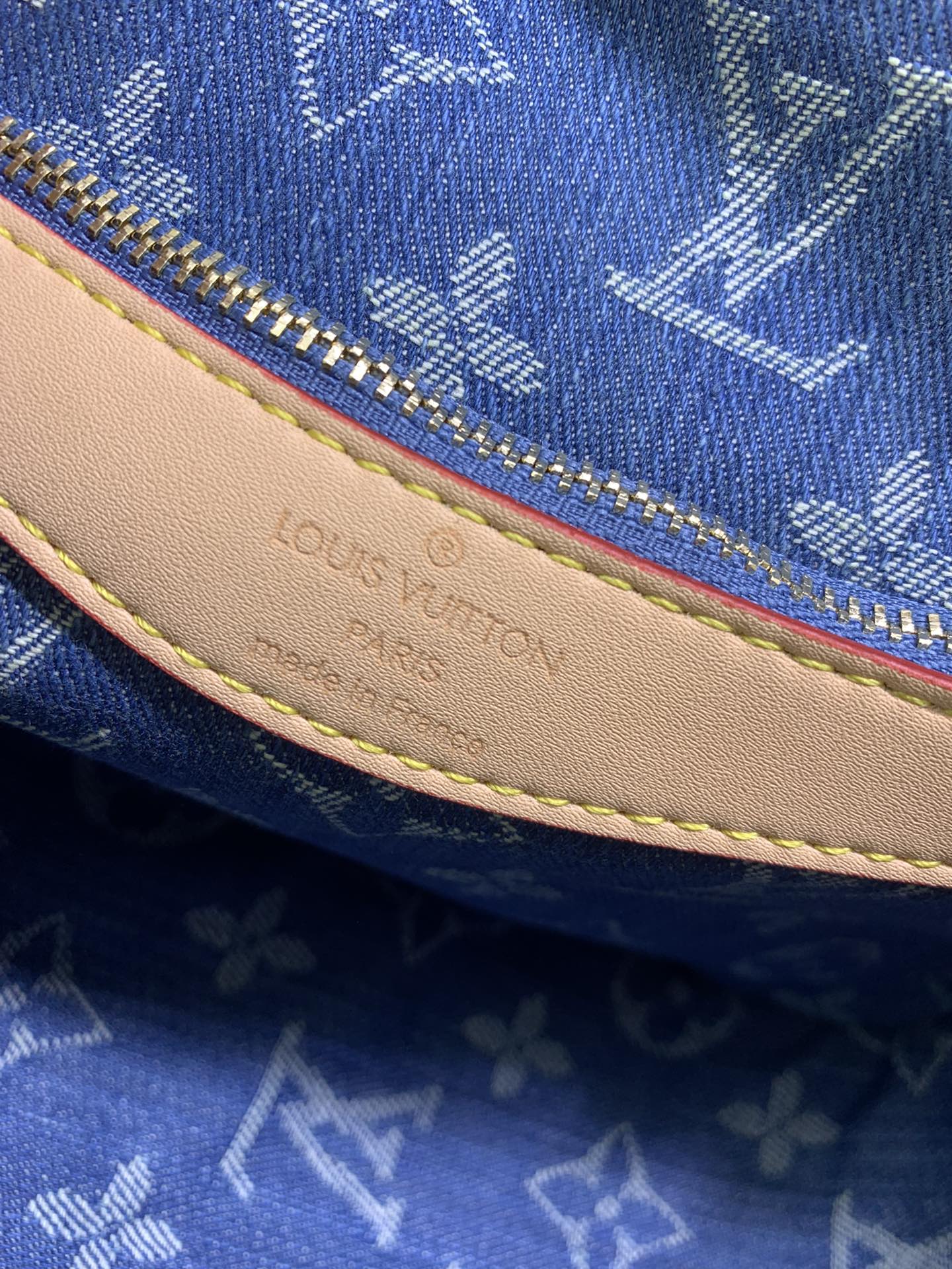 Louis Vuitton M45985 Diane Denim Cowboy Women Shoulder Bags Size 25*9*15cm