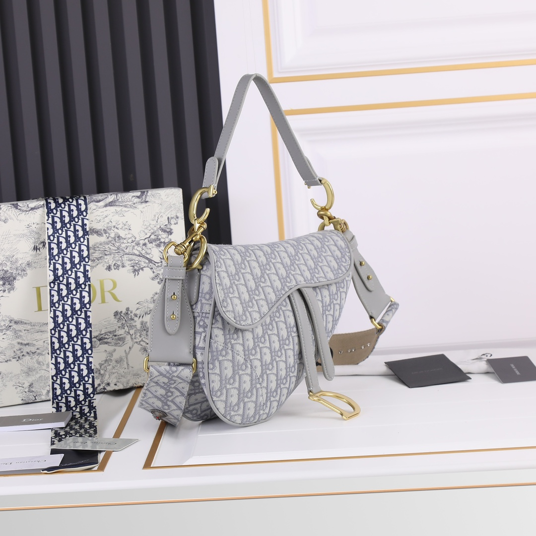 Dior Saddle Bags With Strap Women Shoulder Bags Size 25.5*20*6.5cm