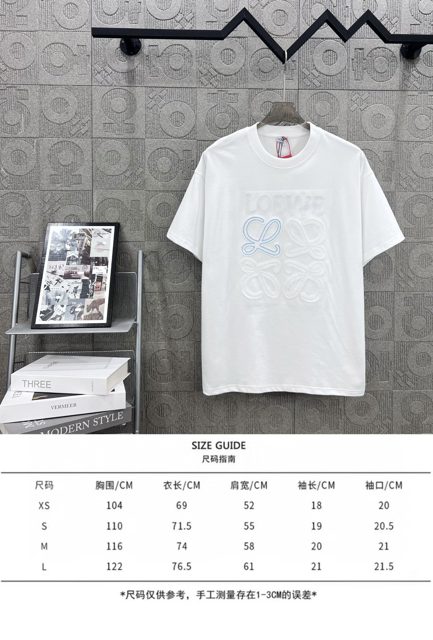 Loewe T Shirt  Embroider Logo Size XS-L